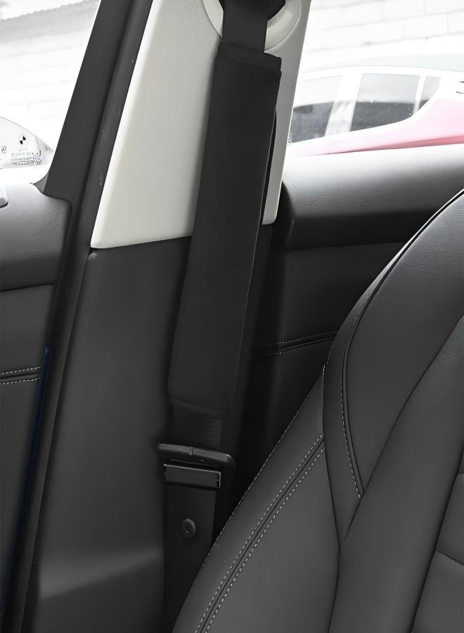 2 قطعة من أغطية أحزمة أمان السيارة الناعمة والمخملية، إكسسوارات السيارات، تصميم داخلي عصري للسيارة، غطاء سيارة متين، أغطية مقاعد سيارة مريحة - Image 4