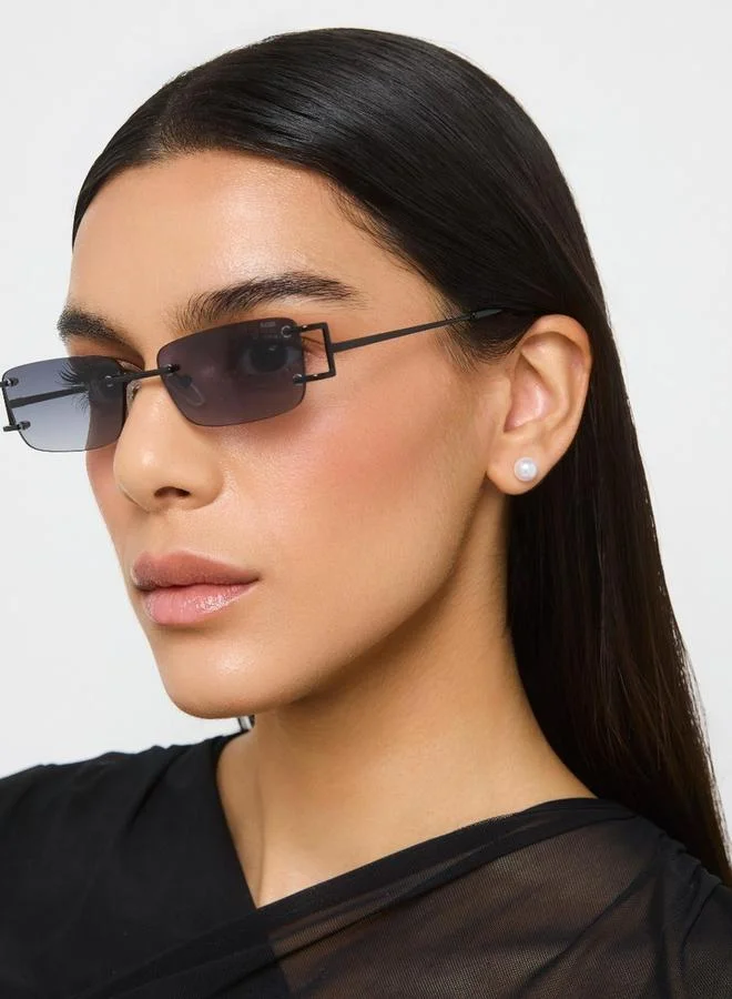 بلاك أوت BlackOut Unisex Mythic Rectangle Sunglasses
