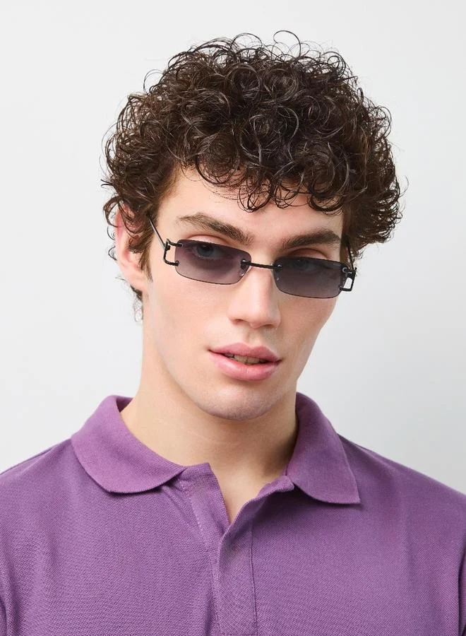 بلاك أوت BlackOut Unisex Mythic Rectangle Sunglasses