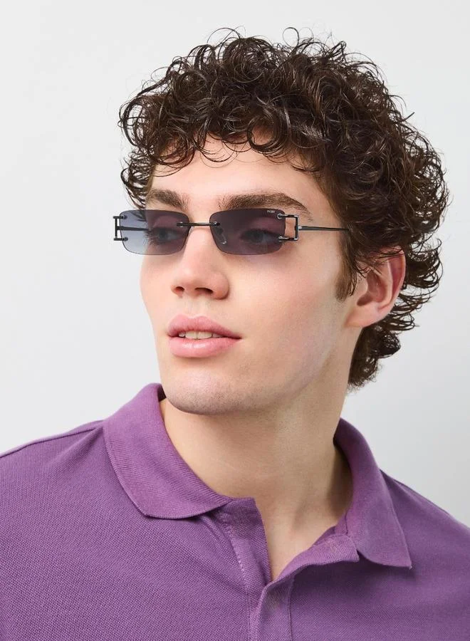 بلاك أوت BlackOut Unisex Mythic Rectangle Sunglasses
