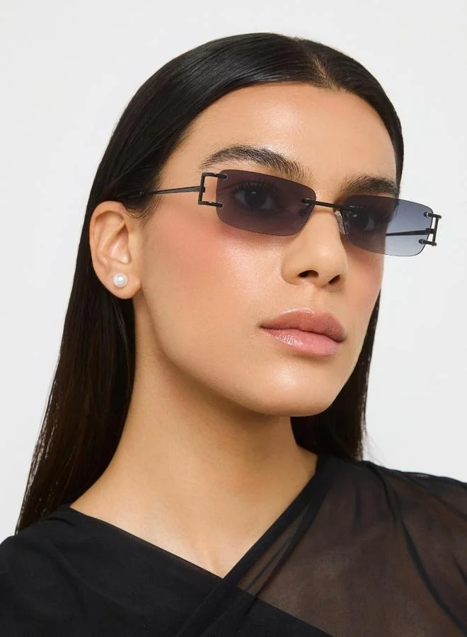 بلاك أوت BlackOut Unisex Mythic Rectangle Sunglasses
