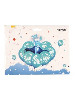 co arma A set of helium balloons for newborns, blue color, 18 pieces  - Image 5