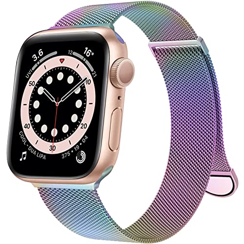 MARGE PLUS Compatible with Apple Watch Band 38mm 40mm 41mm 42mm 44mm 45mm 46mm 49mm Women Men, Stainless Steel Mesh Loop Magnetic Clasp Replacement for iWatch Series 11 10 9 8 7 6 5 4 SE3 SE2 Ultra 3 - Image 1