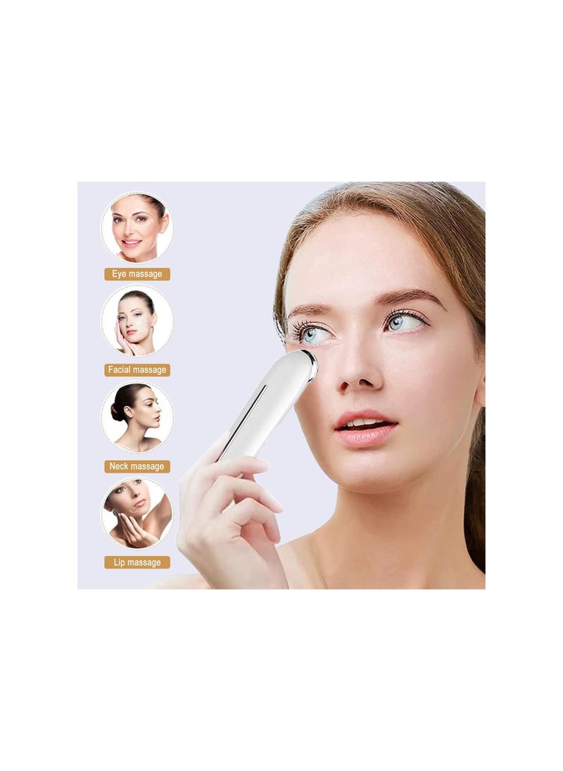 Captaintech Eye & Face Massage Wand with Heat & Cooling, Vibrating Eye Massager for Reducing Eye Fatigue, Puffiness, Dark Circles & Bags, USB Rechargeable, Portable Design (1 Pack)  - Image 2