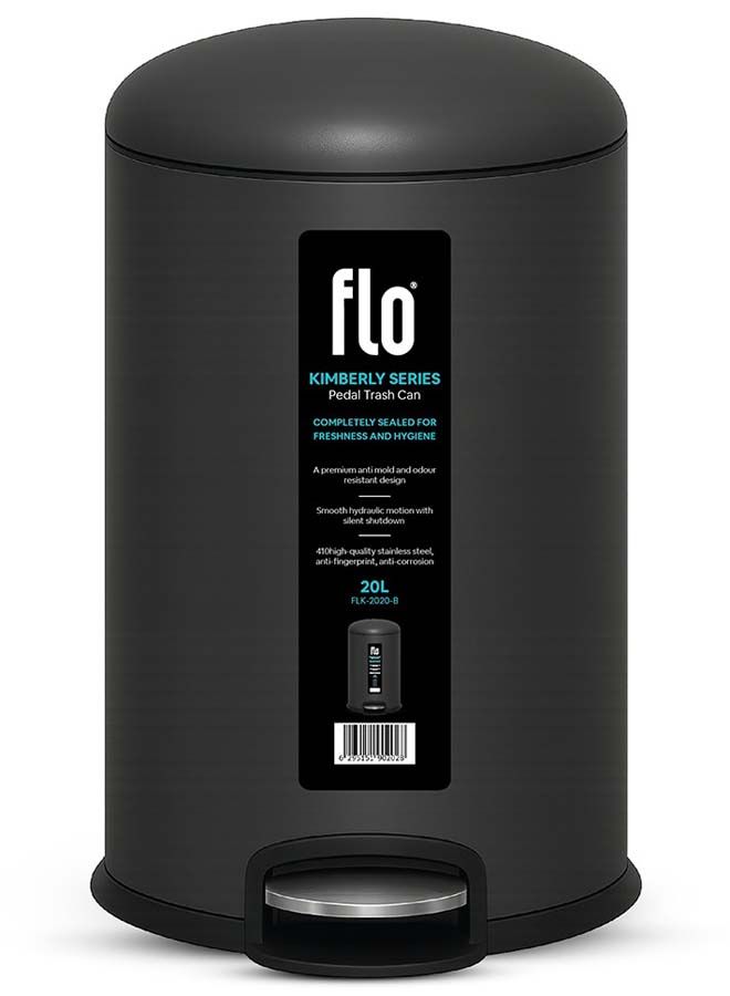 سلة مهملات - كيمبرلي أسود 20 لتر