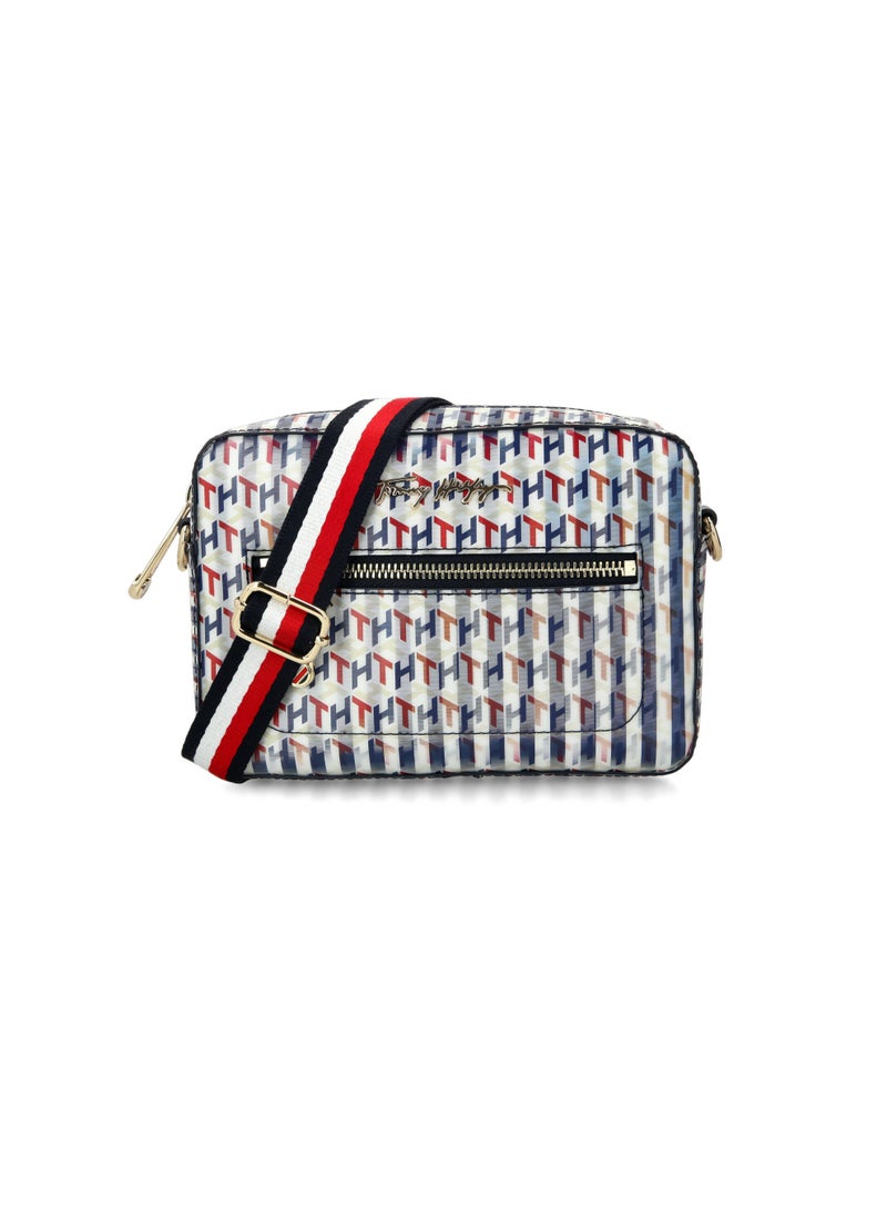 Hilfiger Denim Tommy Hilfiger Monogram Print Crossbody Bag For Women - Image 1
