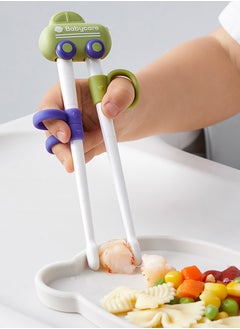 Babycare Babycare - Car Training Chopsticks Green – BPA-Free, Easy-to-Hold Training Utensils for Toddlers, Safety Approved  - Image 3