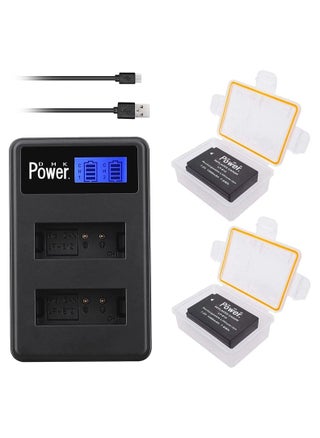 DMK Power LP-E12 Battery w/Box (2-Pack) and LCD Dual USB Charger REPLACEMENT Compatible with Canon LP-E12 EOS M M2 M10 M50 M100 EOS 100D EOS Rebel SL1 EOS K' X7 PowerShot SX70 HS - pzsku/Z132528A481B798DA1C05Z/45/_/1655312768/f549a9f1-858d-4a2c-9193-749d447e600c