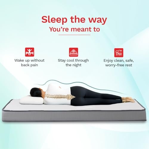 Kurlon Orthopedic 5 Inch Mattress | Single Bed Mattress | Back Care & Pressure Relief | Posture Perfect | Non Static | Kids Friendly | Superior Comfort | 75x36x5 |10 Years Warranty - Image 5