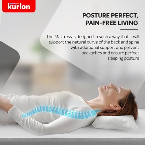 Kurlon Orthopedic 5 Inch Mattress | Single Bed Mattress | Back Care & Pressure Relief | Posture Perfect | Non Static | Kids Friendly | Superior Comfort | 75x36x5 |10 Years Warranty - Image 4