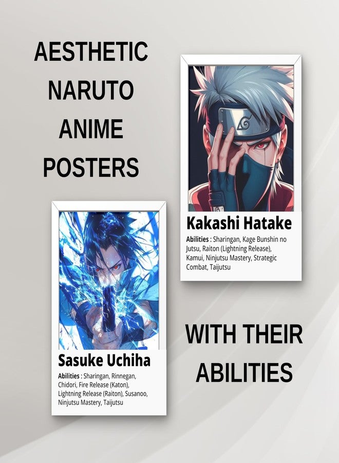 Posters Inc Naruto Posters, Anime Merchandise Wall Decoration Items for Living Room, Aesthetic Home Decor Item, Birthday Gifts for Men, Boyfriend, 300 GSM Print, Set of 6 A4 Size Paper with Gluedots - Image 5