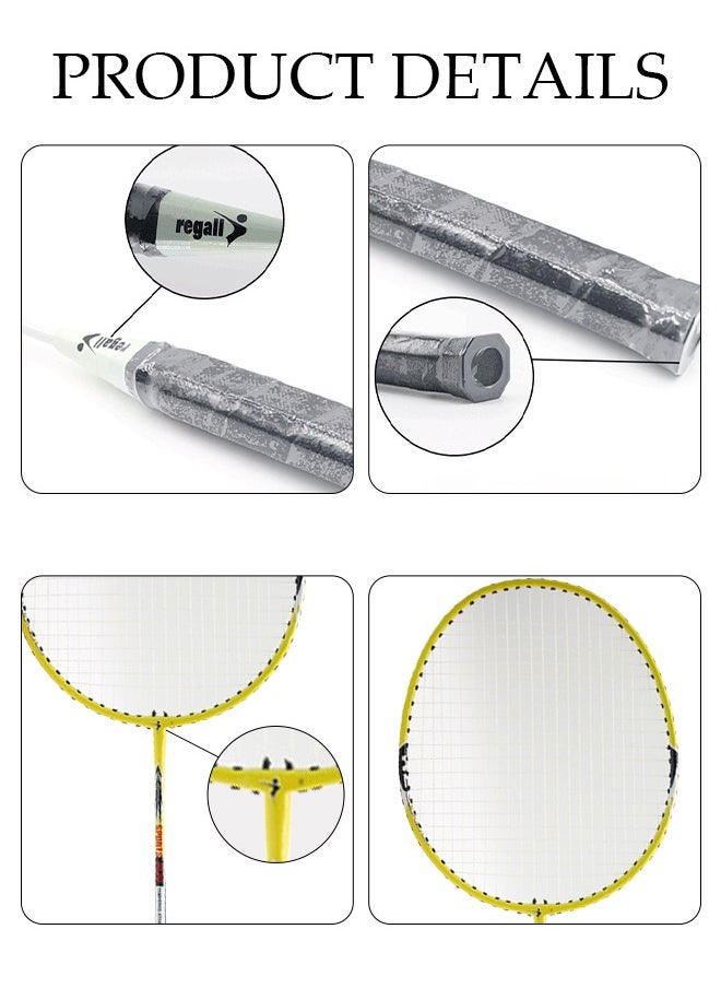 DUNISO Badminton Rackets Set 2 Player Badminton Rackets Lightweight Badminton Racquet with 3 Shuttlecocks and 1 Carrying Bag,Badminton Backyard Games for Outdoor,Garden,Beach,Family Fun Game  - Image 3