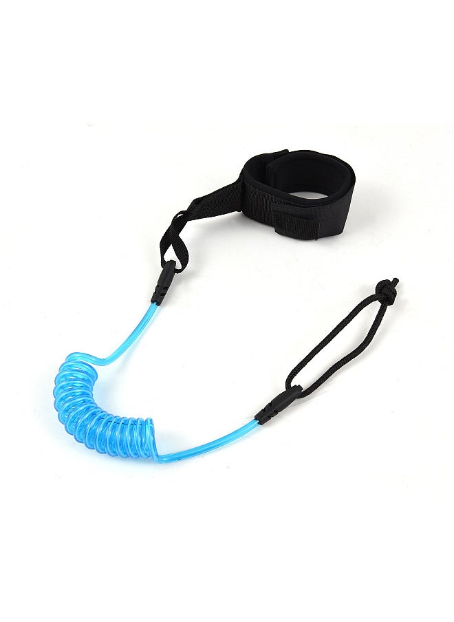 Generic 1.2m/ 4ft Surfboard Leash Coiled Sup Leash Leg Rope Elastic Safety Outdoor SUP Strap  - Image 1
