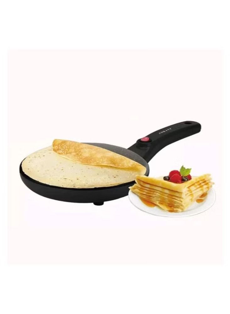 Dream Zone صواني سكاني، صانعة الكريب الكهربائية مع إيقاف التشغيل التلقائي، صينية ساخنة محمولة لصنع الكريب وطبق غمس غير لاصق، صانعة كريب غير لاصقة - Image 2