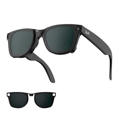 HIBLOKS Polarized Clip-ons for Ray-Ban Meta Wayfarer (RW4008 & RW4012 Large 53-22), Discoloration Clips Compatible with Ray-Ban Meta Wayfarer Gen 2 Protect Your Eyes, Cool and Fashion (Large, Green) - Image 1