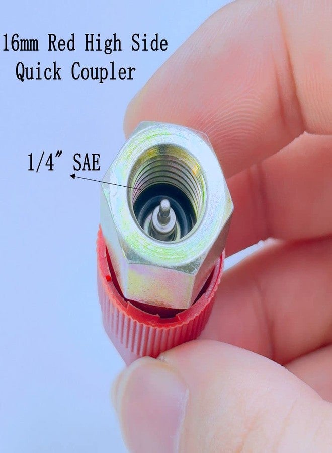 Aracey R12 to R134A AC Retrofit Fitting Adapter Kit, R12 R22 to R134A High/Low Fitting Port Retrofit 1/4’’ to 7/16"-20 UNF Conversion Adapter,Fits for AC Air Conditioner Refrigerant - Image 4