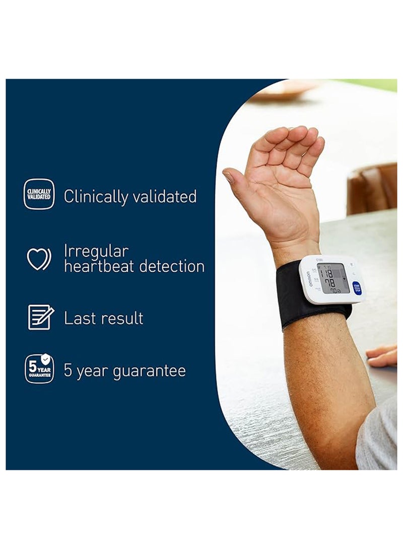 Omron RS1 Automatic Wrist Blood Pressure Monitor for Home Use or on The Go - Clinically Validated Wrist Blood Pressure Machine with Pre-Formed Wrist BP Cuff (13.5-21.5 cm) - Cuff Wrap Guide Included - Image 3