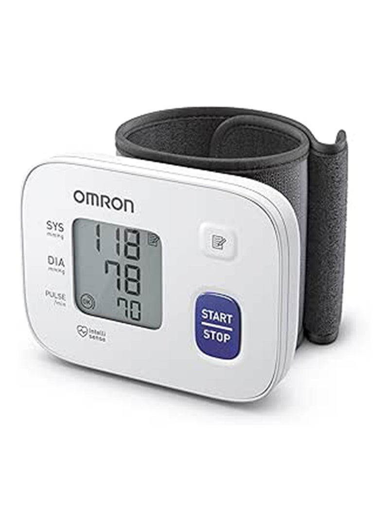 Omron RS1 Automatic Wrist Blood Pressure Monitor for Home Use or on The Go - Clinically Validated Wrist Blood Pressure Machine with Pre-Formed Wrist BP Cuff (13.5-21.5 cm) - Cuff Wrap Guide Included - Image 1