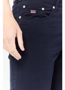 GANT Men Slim Fit Solid Stretchable Jeans, Navy  - Image 3