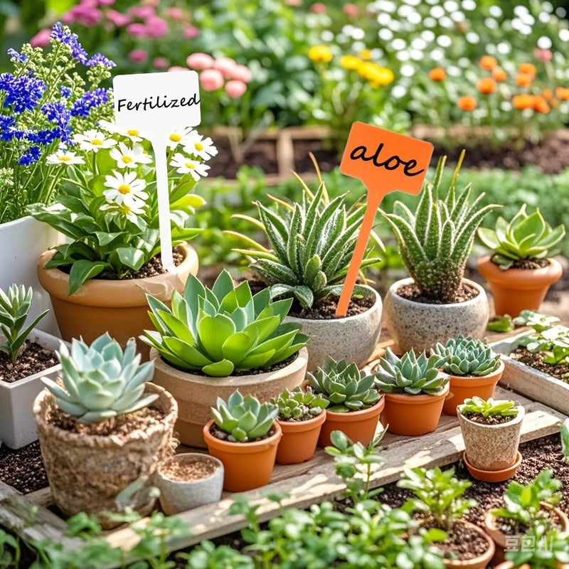 12 Yellow Plant Identification Sign Garden Tags Durable Plastic For Outdoor Lawn Care - Image 5