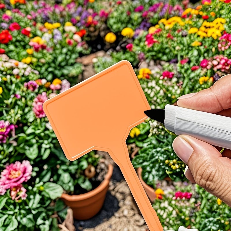 12 Yellow Plant Identification Sign Garden Tags Durable Plastic For Outdoor Lawn Care - Image 4
