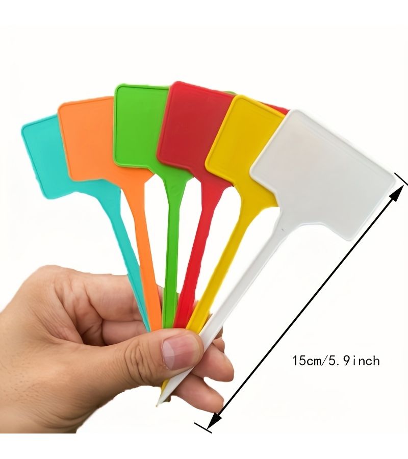 12 Yellow Plant Identification Sign Garden Tags Durable Plastic For Outdoor Lawn Care - Image 3