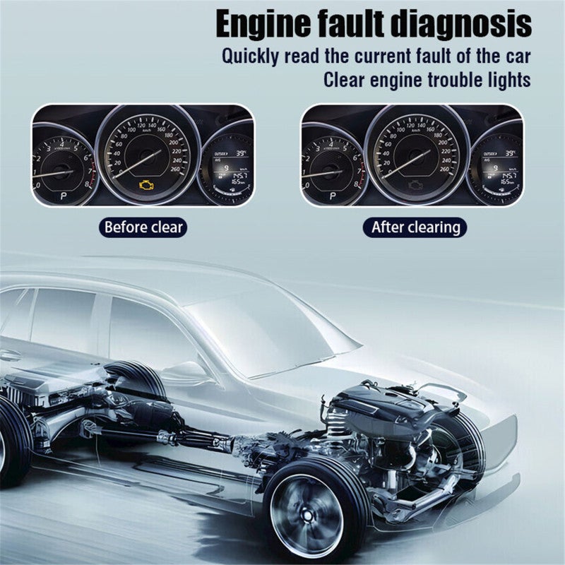 Car Diagnostic Scan Tool Plug-and-Play ABS Material Code Scanner - Supports 9 Protocols 10 Languages for Vehicle Management - Image 5