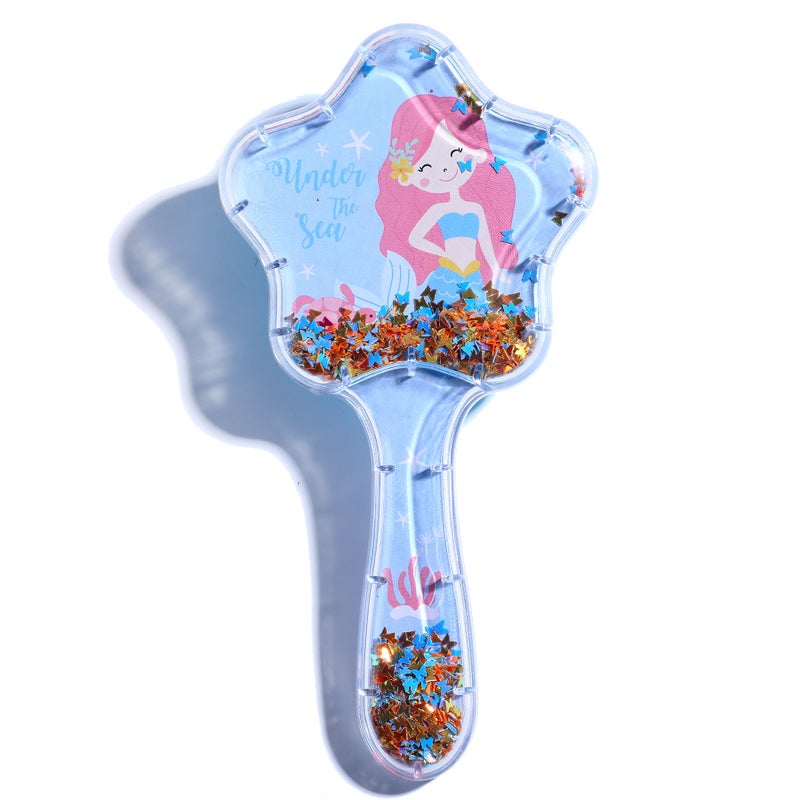 Generic Air Cushion Air Sac Comb Scalp Mini Portable Scalp Massage Comb Transparent Cute Comb Mermaid Childrens Comb WholesaleBlue Bottom Standing Mermaid Blue Bottom Standing Mermaid 