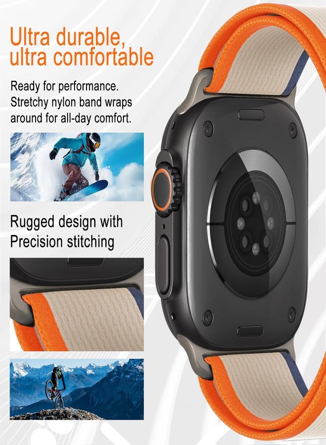 surundo Trail Loop Nylon Band - Compatible with Apple Watch Ultra 2 Band/Ultra Band 49mm 45mm 44mm Men Women, Braided Elastic Weave Sport Strap for iWatch Ultra 2, iWatch Ultra Series 10 46mm SE/9/8/7/6/5/4 - Image 3