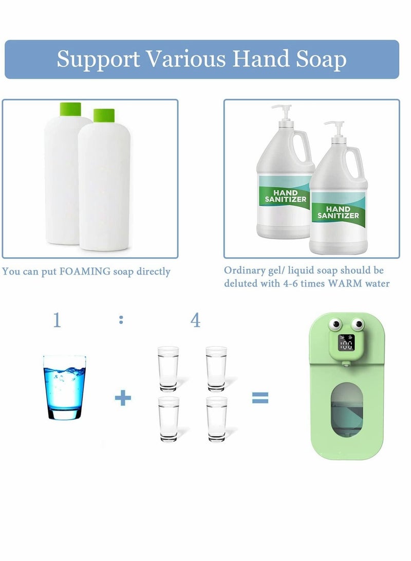 SYOSI Automatic Soap Dispenser Rechargeable Touchless Foaming Soap Dispenser for Kids Upgraded Adjustable Hand Sanitizer Dispenser for Bathroom Kitchen - Image 3