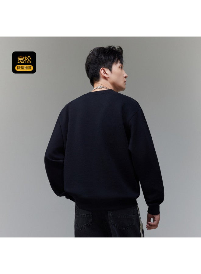 Cabbeen Men's Hoodie Steel-pressed Logo Creative Webbing Winter Long-sleeve Hoodie - Image 3