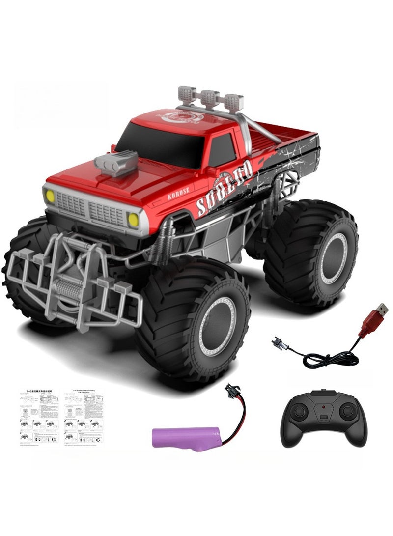 JJRIC 2.4G Rmote Control Off-Road Climbing Car Graffiti Monster Pickup Truck Model Remote Control Car Children's Toy - Image 1