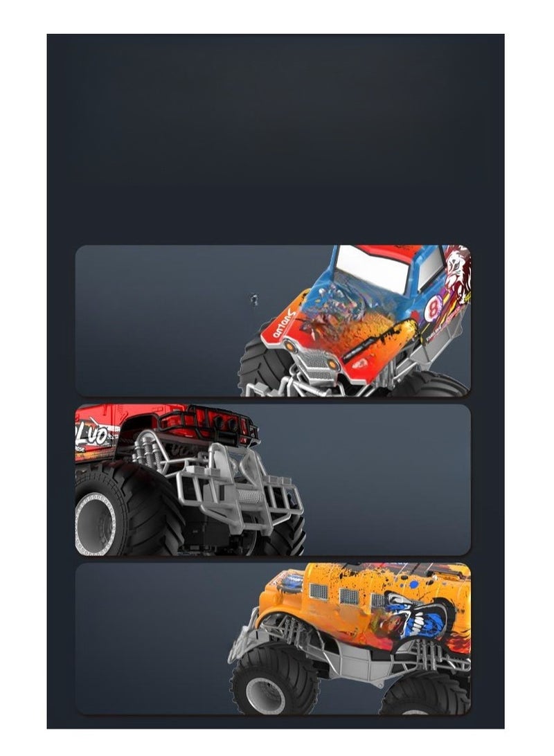 JJRIC 2.4G Rmote Control Off-Road Climbing Car Graffiti Monster Pickup Truck Model Remote Control Car Children's Toy - Image 5