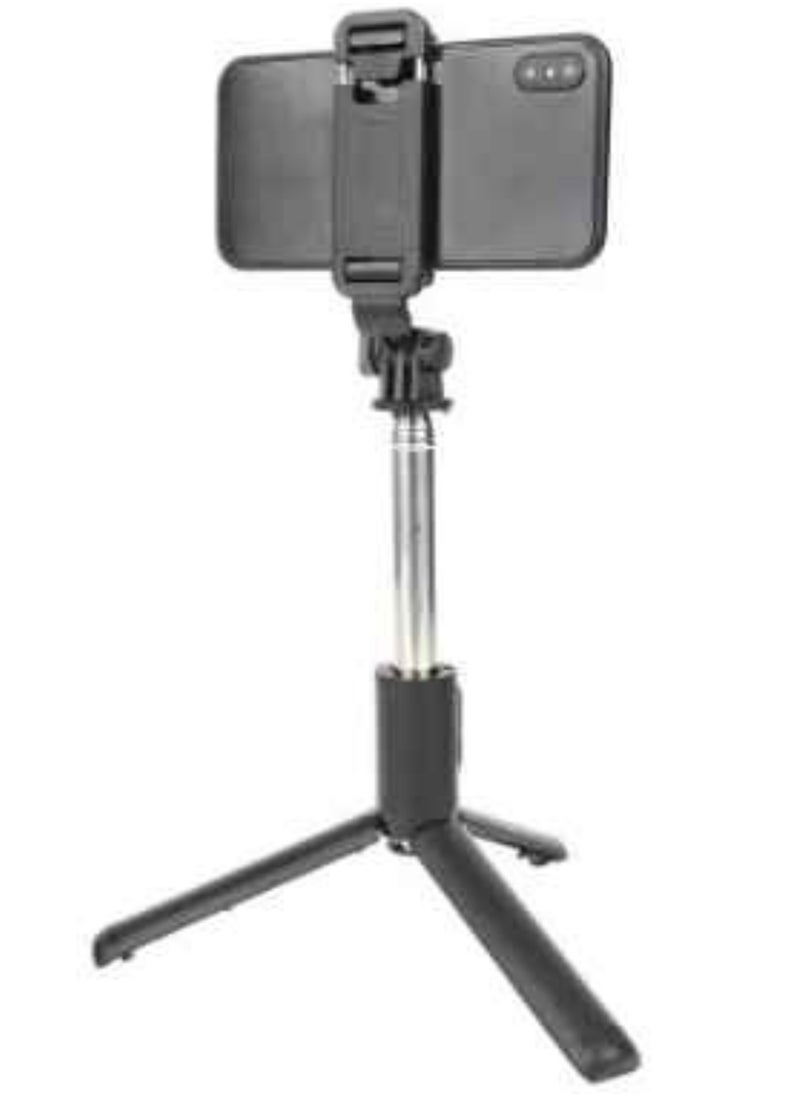 ELTRAZONE - Q01 Extendable Selfie Stick Tripod Bluetooth Remote and Fill Light Phone Recording - Image 1
