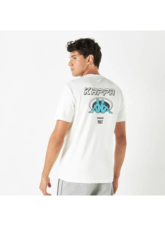 Kappa Kappa Logo Print Crew Neck T-shirt with Short Sleeves