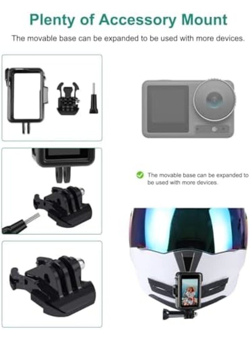 SYOSI Heat Dissipation Bracket Protective Frame with Movable Base and Short Screw, Camera Accessories Suitable for DJI Osmo Action3/4 Sports Camera Plastic Frame Camera Simple Frame - Image 5