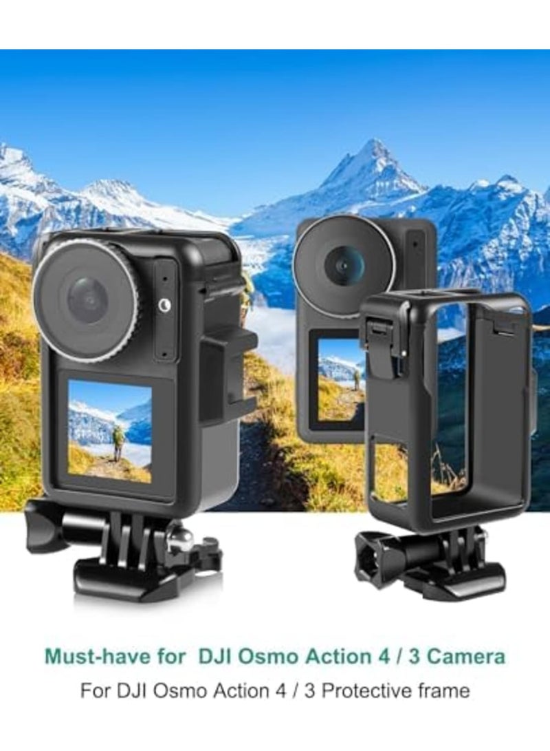 SYOSI Heat Dissipation Bracket Protective Frame with Movable Base and Short Screw, Camera Accessories Suitable for DJI Osmo Action3/4 Sports Camera Plastic Frame Camera Simple Frame - Image 3