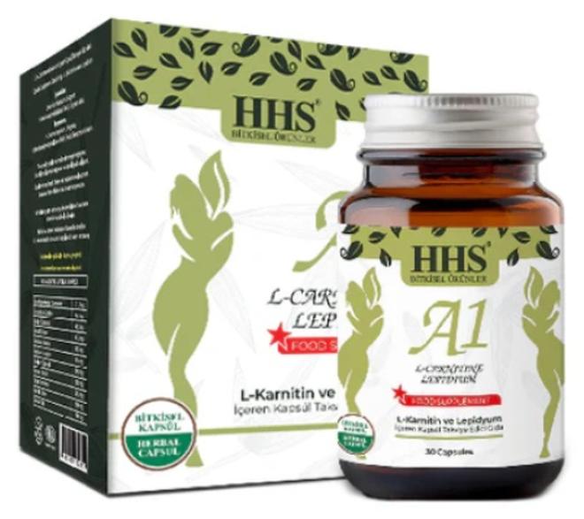 Hhs A1 L-كارنيتين ليبيديوم - أعشاب 30 كبسولة لفقدان الوزن - Image 1