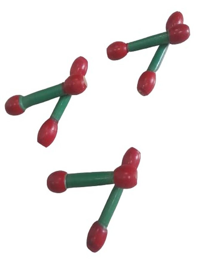 ZOKCY Toddler (Pack 6 Pcs) Wooden Teether Dumbler Dumbbell Sticks For Babies/Colorful Baby Wood Baby Teether Chusni Sacker/Soother Rattle Nibbler Teething Toy Teether For Baby 2 - Image 4