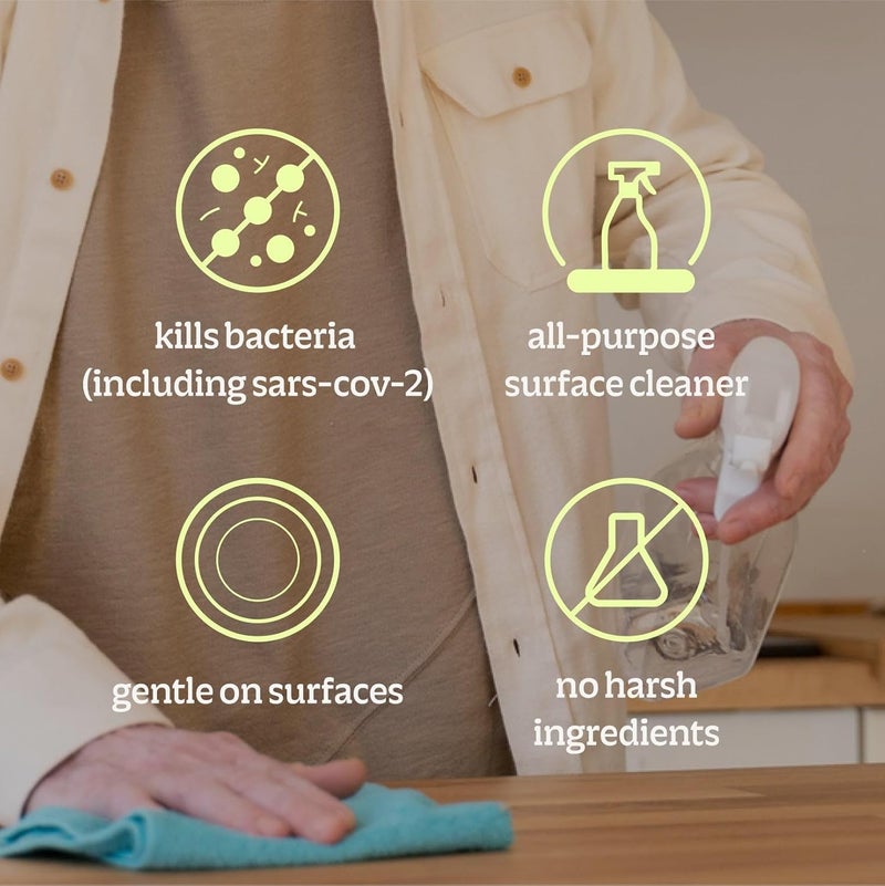 BRIOTECH Sanitizer Disinfectant Hypochlorous, Kill 99.99% of Viruses & Bacteria, Control Mold, Eliminate Odor, Gentle for Nursery & Play Rooms, Food Contact Surface Sanitizer, 1 Gallon Refill (2 Pack) - Image 2