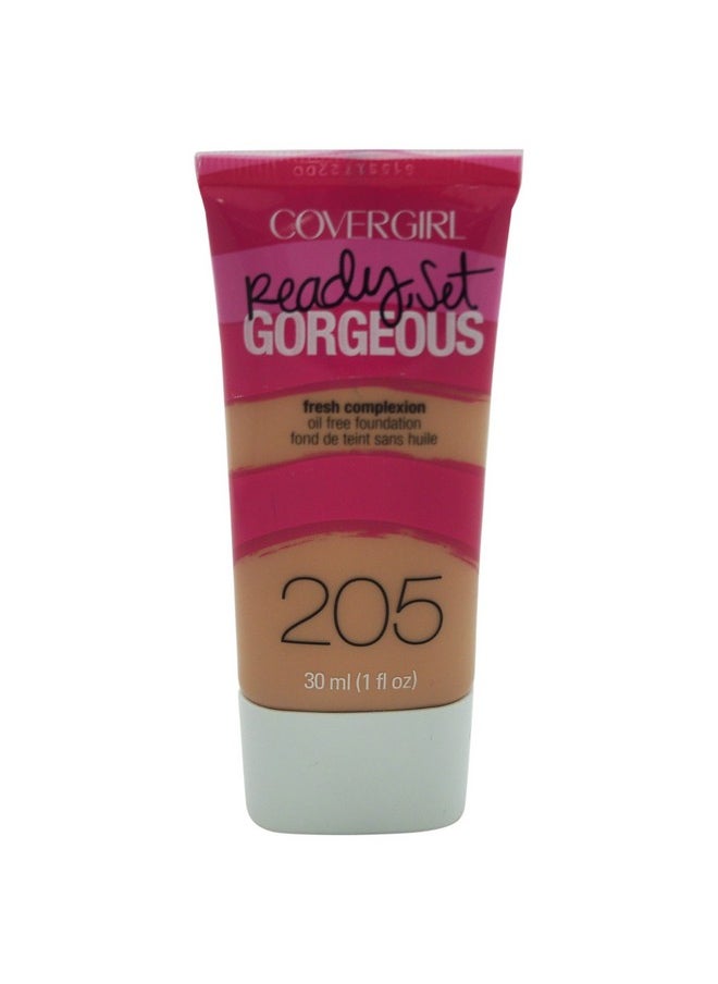 CoverGirl Ready Set Gorgeous Foundation Natural Beige 205, 1 Oz (Packaging May Vary)  - Image 1