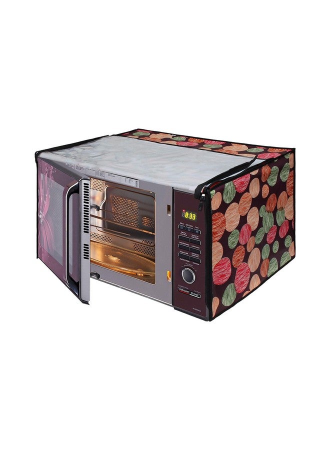 Lithara Printed Waterproof Microwave Oven Cover for LG 28 Litre Convection Microwave Oven MC2846SL | Sams66 (Multicolor) - Image 1