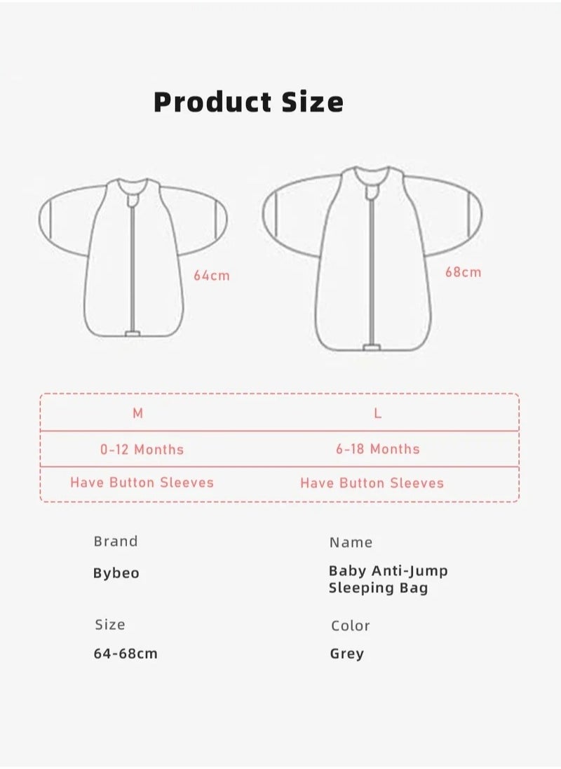 DOOKOO 6 PCS Newborn Sleepsack Swaddle Blanket Baby Swaddling Wrap Infant Babies Sleeping Bag with Hat and Anti-grasping Gloves for Boy Girl Soft Cotton Sleep Sack  - Image 4