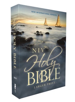NIV, Holy Bible, Larger Print, Economy Edition, Paperback, Blue, Comfort Print 