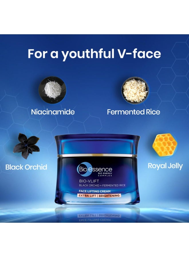 Bio Essence كريم بيو إيسنس بيو-فيلت لشد الوجه وتماسكه، مرطب للوجه مضاد للشيخوخة 45غ وكريم بيو-أيج لوكس ريتينويدا خبير البشرة، يحارب التجاعيد والخطوط الدقيقة، 45غ - Image 4