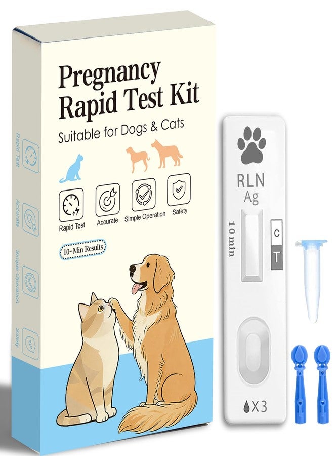 1-Pack Dog & Cat Pregnancy Test Kit – Accurate Blood Test for Early Reproductive Detection, Fast Home Results, Safe Health Monitoring for Pets & Vet Use - Image 1