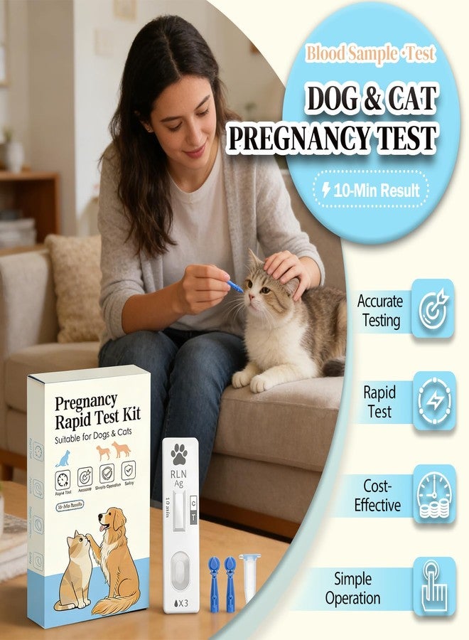 1-Pack Dog & Cat Pregnancy Test Kit – Accurate Blood Test for Early Reproductive Detection, Fast Home Results, Safe Health Monitoring for Pets & Vet Use - Image 2