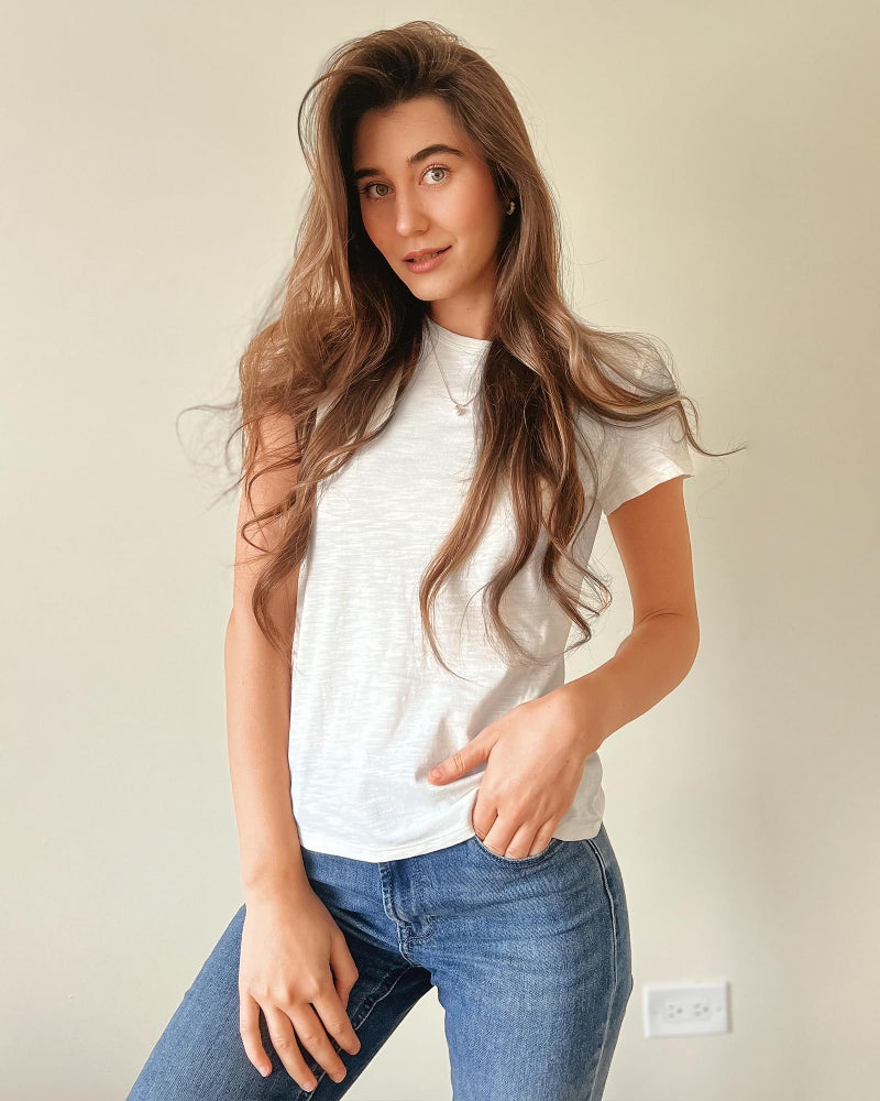 Stelle Womens Modal Soft Crewneck Short Sleeve T Shirts Summer Casual Basic Tops Tees Creme - Image 3