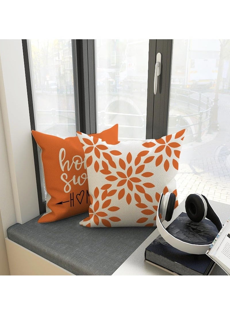 Beauenty Throw Pillow Cover, Fall Decor for Home, Modern Sofa Throw Pillow Cover, Decorative Outdoor Linen Fabric Pillow Case for Couch Bed Car 45x45cm Set of 4 - Image 3