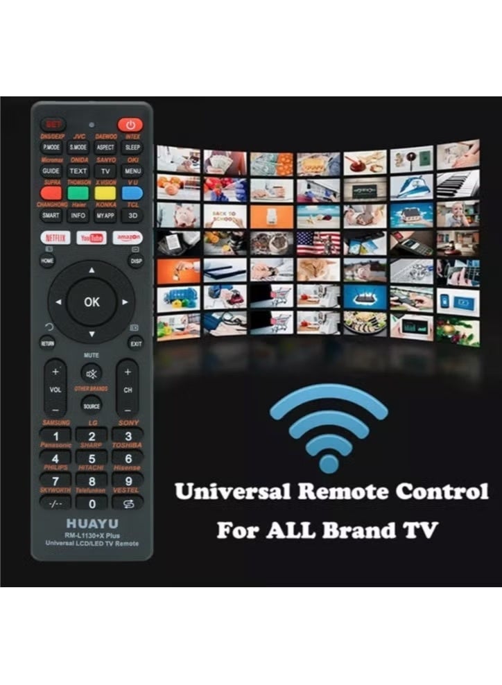 Huayu Universal TV Remote Control – Compatible with Samsung, LG, Sony, Philips, Panasonic, TCL, and More – Supports Netflix, YouTube, Amazon Apps - Image 4